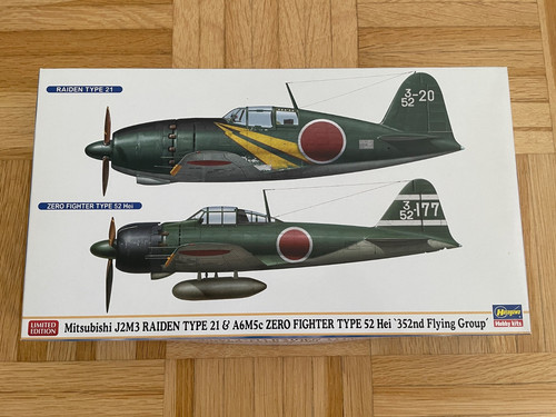 Hasegawa j2m3 raiden - 1/72,